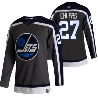 Winnipeg Winnipeg Jets #27 Nikolaj Ehlers Black Men's Adidas 202021 Reverse Retro Alternate NHL Jersey